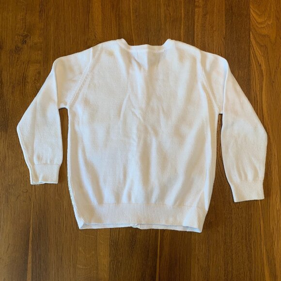 SEED HERITAGE Sparkly Sweater Cardigan Girls 2-3 2T Silver Gold Sequins Toddler - Picture 2 of 8